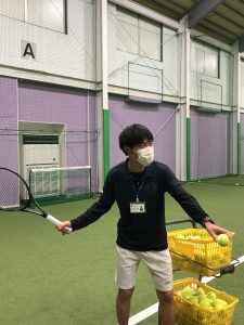 マスクをしてレッスン！