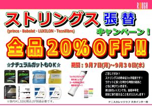 季節の変わり目はストリングスを張り替えましょう！