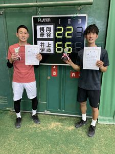 九州室内テニス選手権大会　ダブルス　結果報告