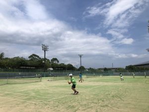 第48回九州ジュニアテニス選手権大会　前々日練習