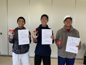 第19回大分県新人中学生テニス選手権大会　シングルス結果