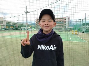 九州ジュニアテニスサーキット福岡大会 3冠！