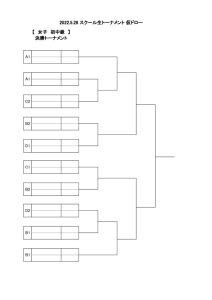 2022.5.28 スクール生トーナメント女子初中級決勝トーナメント仮ドロー(2022.5.27更新)のサムネイル