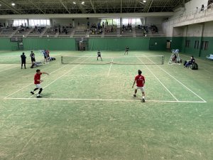 ダブルス１　首藤ともひろ・井上の勝利だそうで！