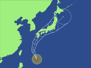 台風14号が！