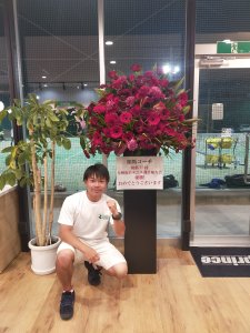 応援ありがとうございました！素敵な花束ありがとうございます！
