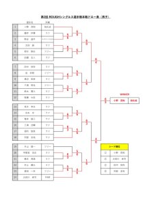 第2回シングルス選手権ドロー表のサムネイル