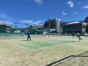 本日は女子ダブスル団体戦！