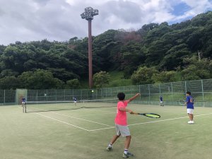 第77回九州毎日少年少女テニス選手権大会　前日