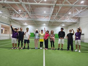 休校日、忘年テニス昼の部終了➰🎾