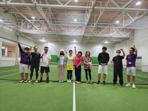 休校日、忘年テニス昼の部終了➰🎾