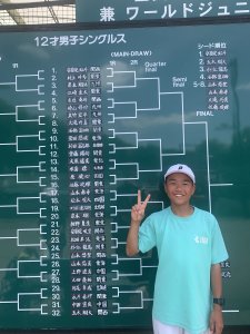 全国選抜ジュニアテニス選手権大会　前日練習！