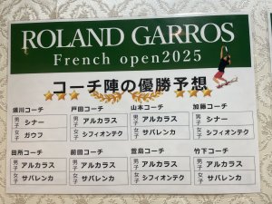 全仏オープン速報②
